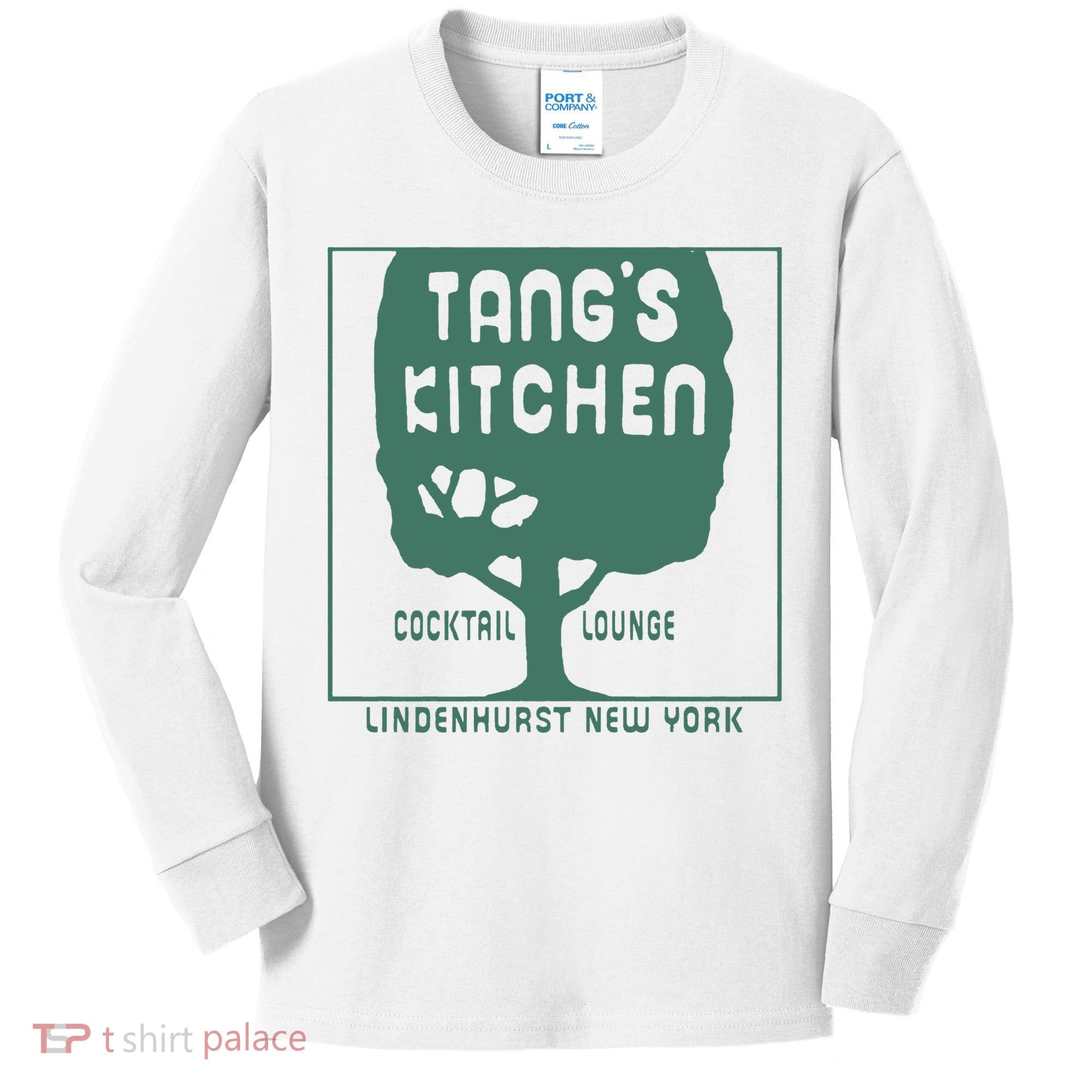 Tangs Kitchen Cocktail Lounge Lindenhurst New York Kids Long Sleeve Shirt