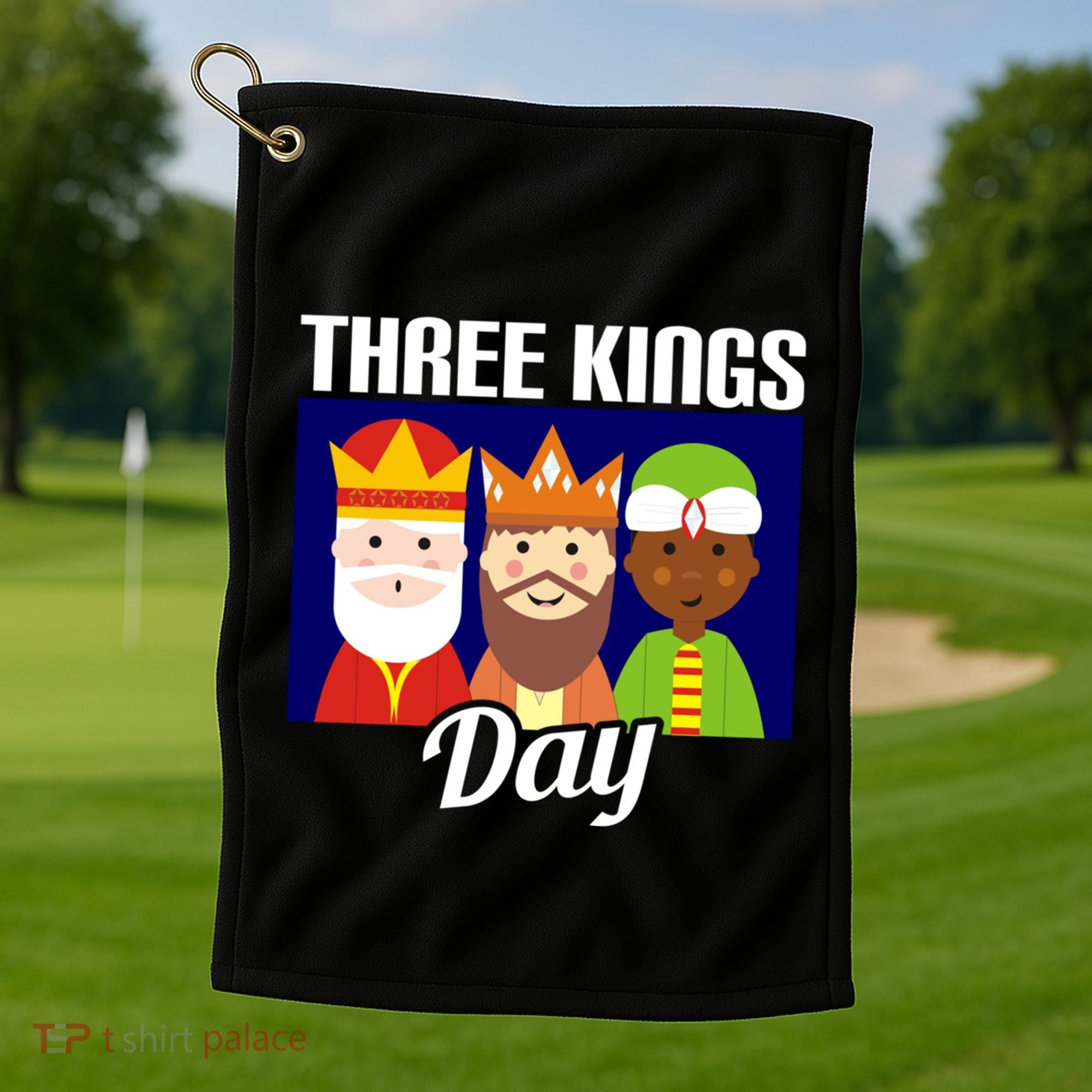 Three Kings Day Epiphany Gift Golf Towel