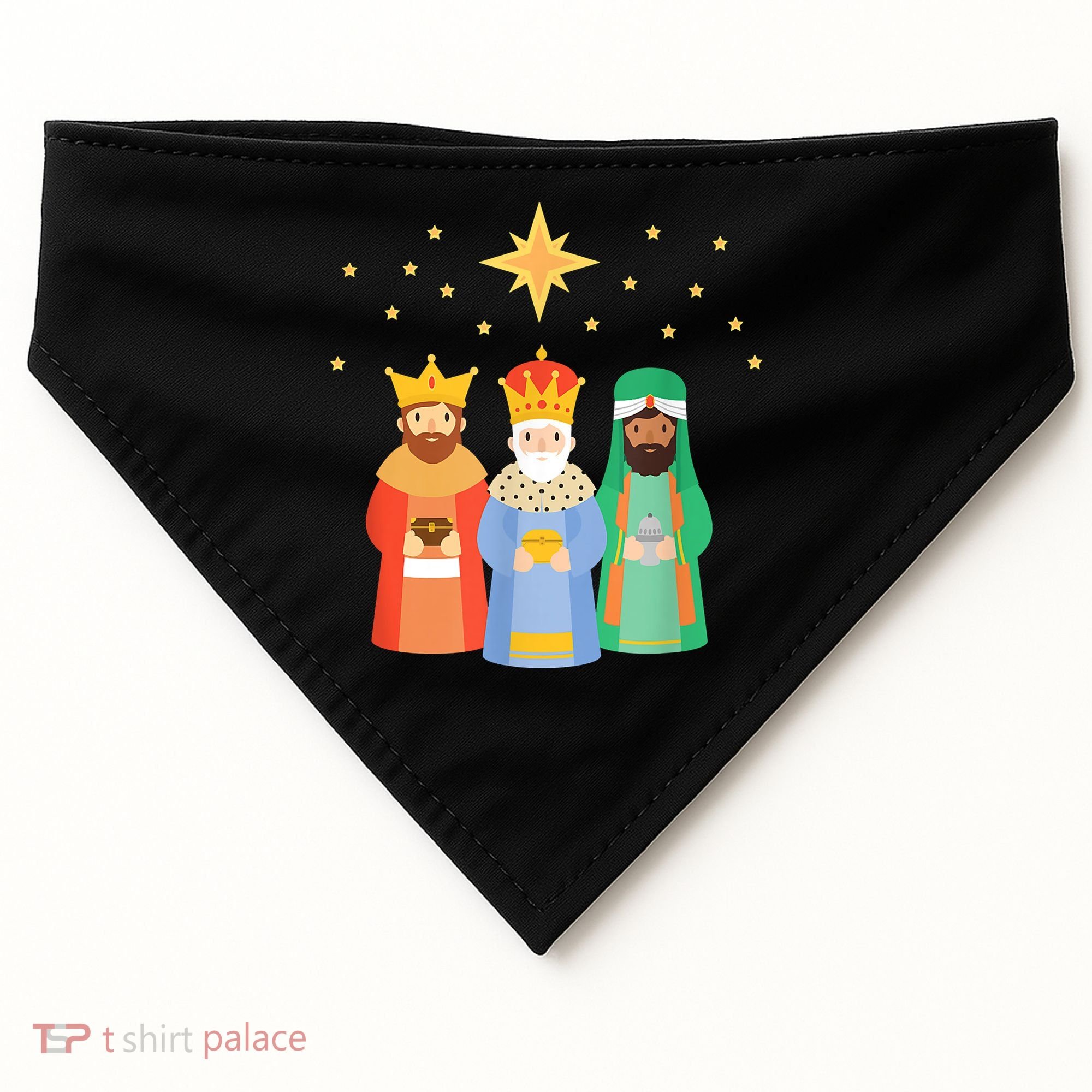 Three Kings Day Epiphany Celebration Christianity USA-Made Doggie Bandana