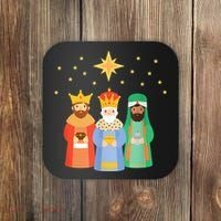 Three Kings Day Epiphany Celebration Christianity Coaster thumb 0