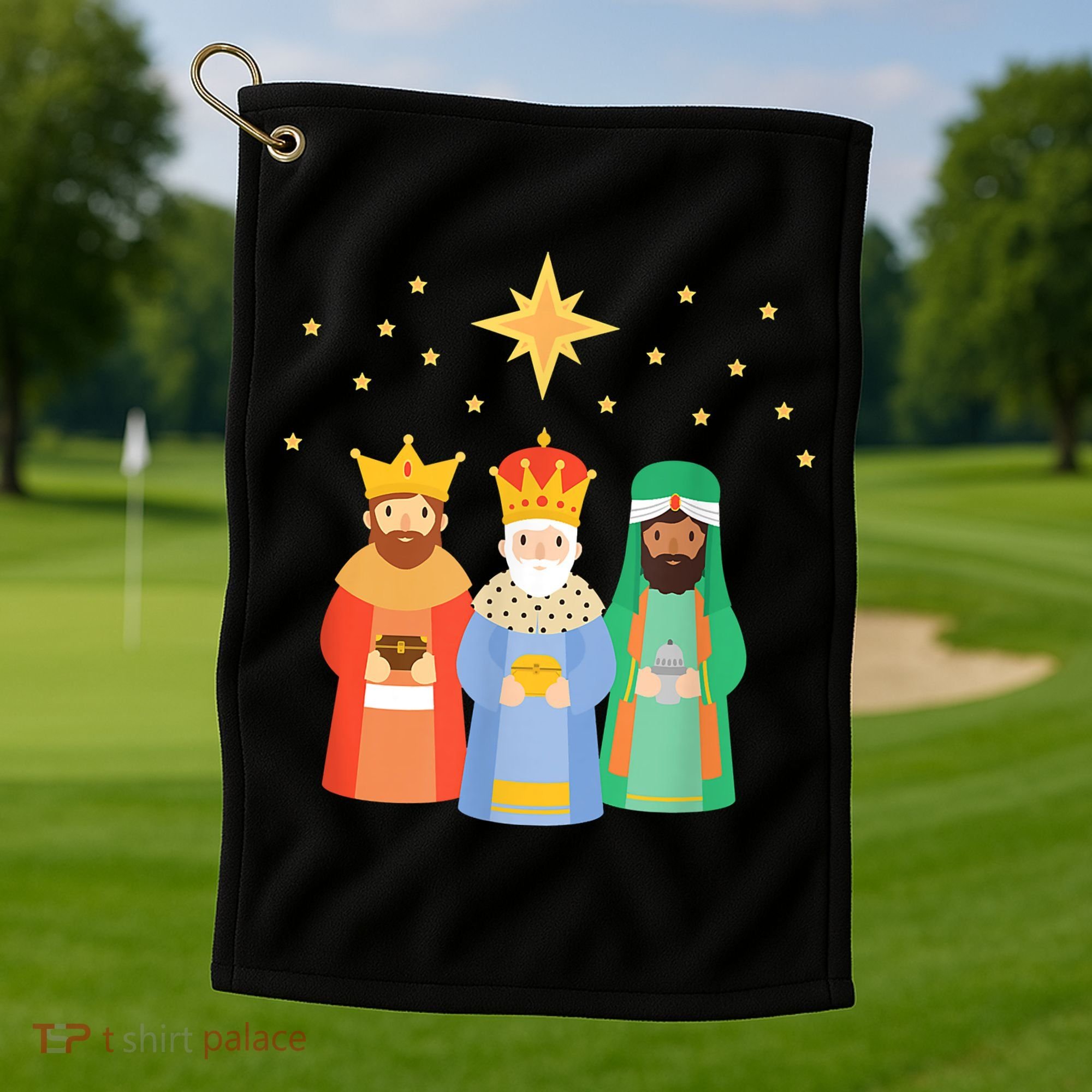 Three Kings Day Epiphany Celebration Christianity Golf Towel