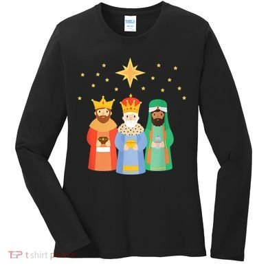 Three Kings Day Epiphany Celebration Christianity Women's Long Sleeve Shirt