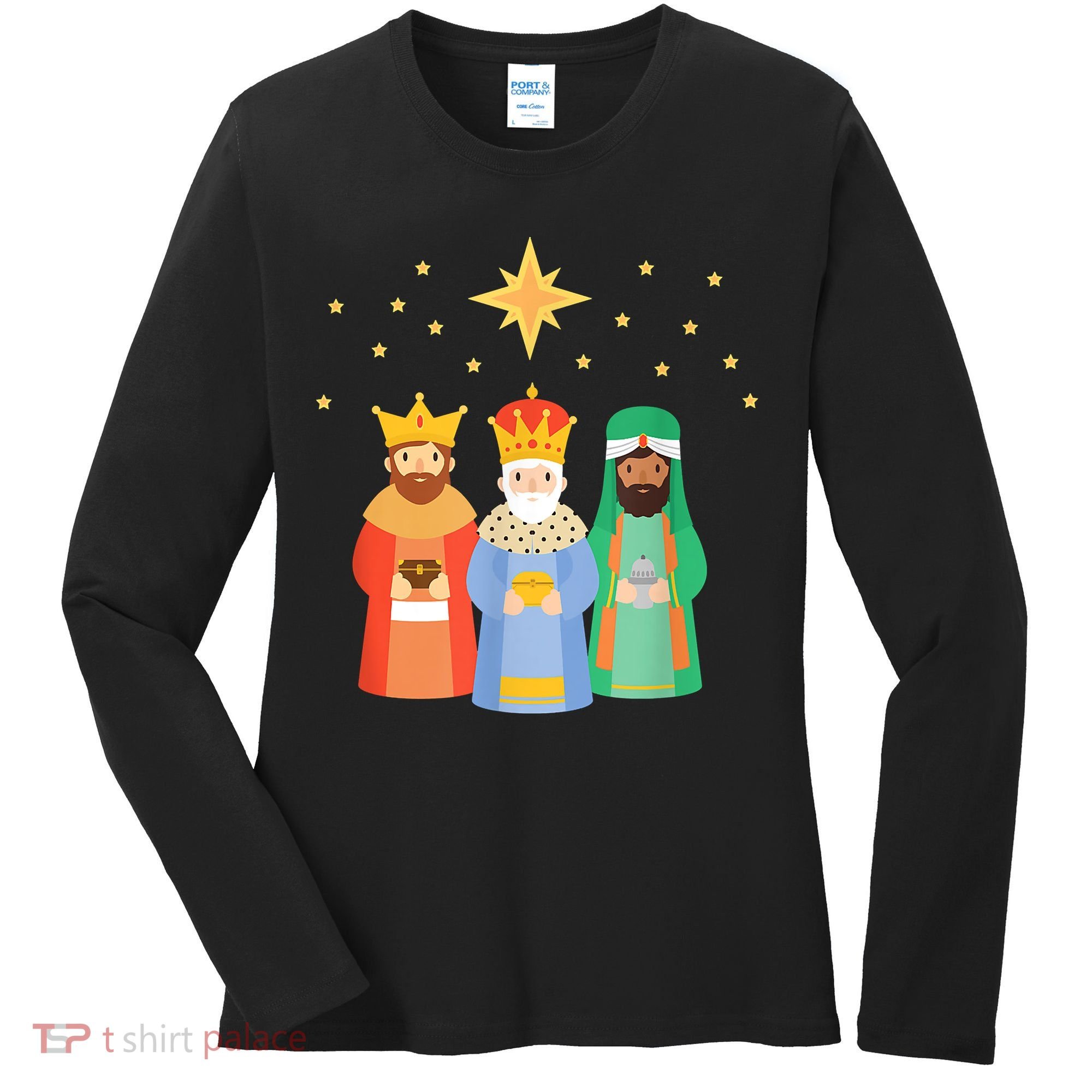 Three Kings Day Epiphany Celebration Christianity Women's Long Sleeve Shirt