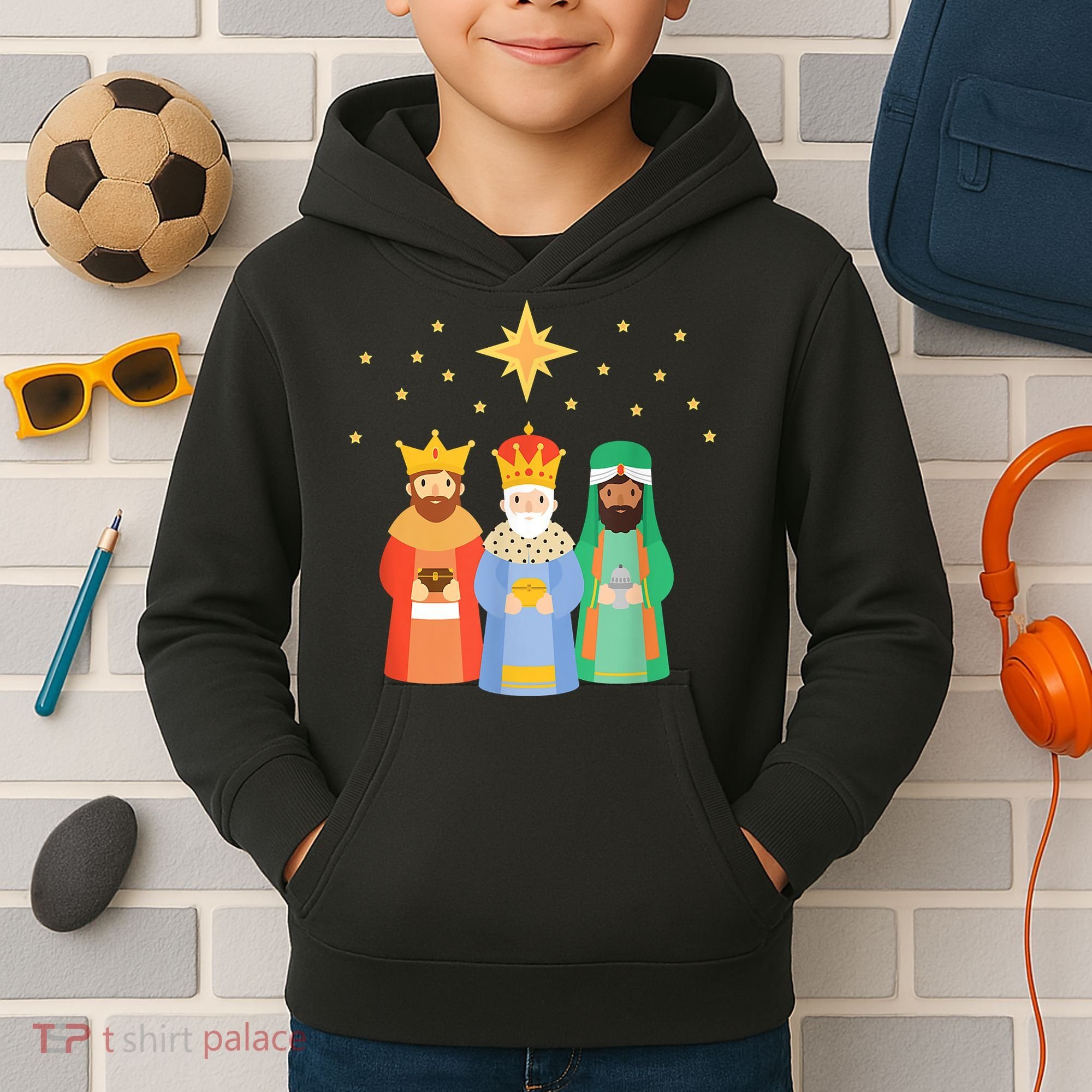 Three Kings Day Epiphany Celebration Christianity Kids Hoodie