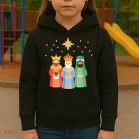 Three Kings Day Epiphany Celebration Christianity Kids Hoodie thumb 3