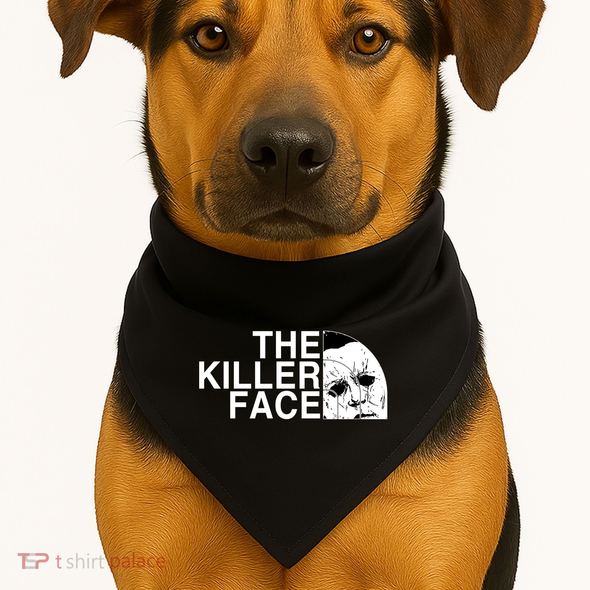 The Killer Face Horror Scary Character Halloween Costume USA-Made Doggie Bandana