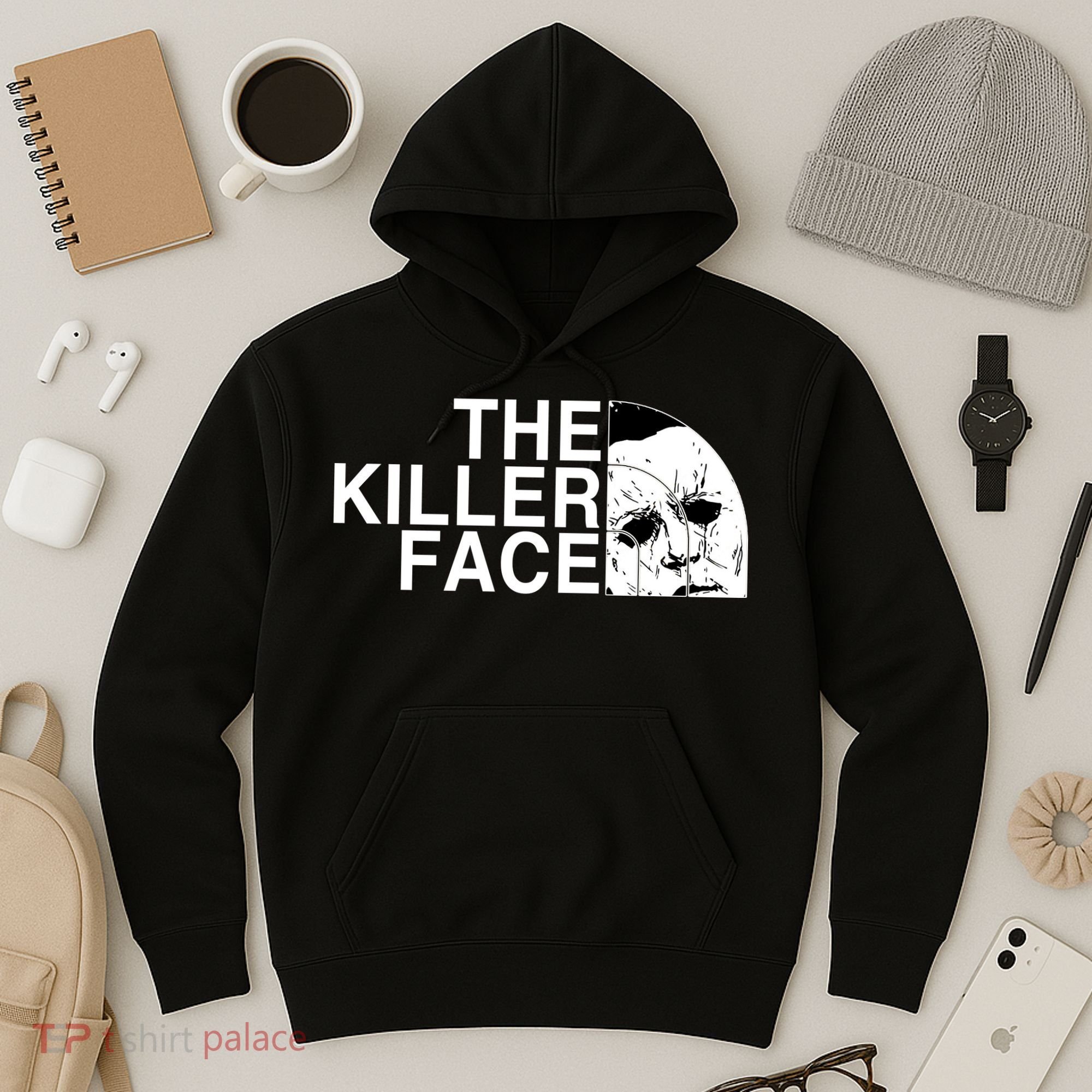 The Killer Face Horror Scary Character Halloween Costume Hoodie