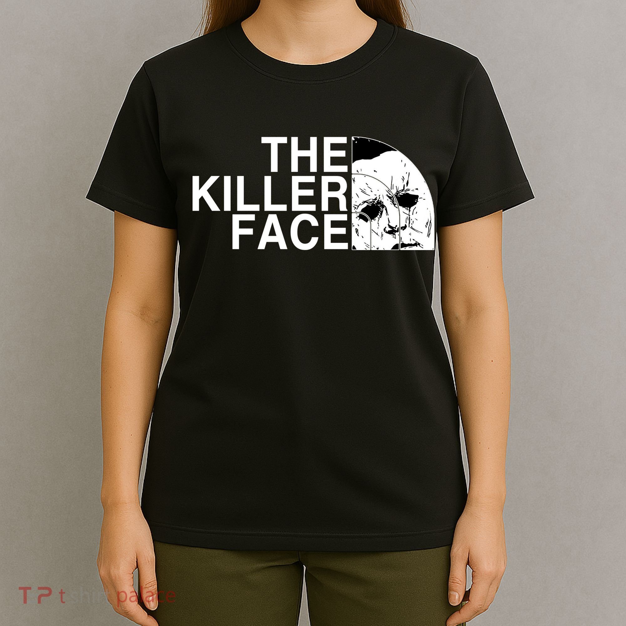 The Killer Face Horror Scary Character Halloween Costume T-Shirt