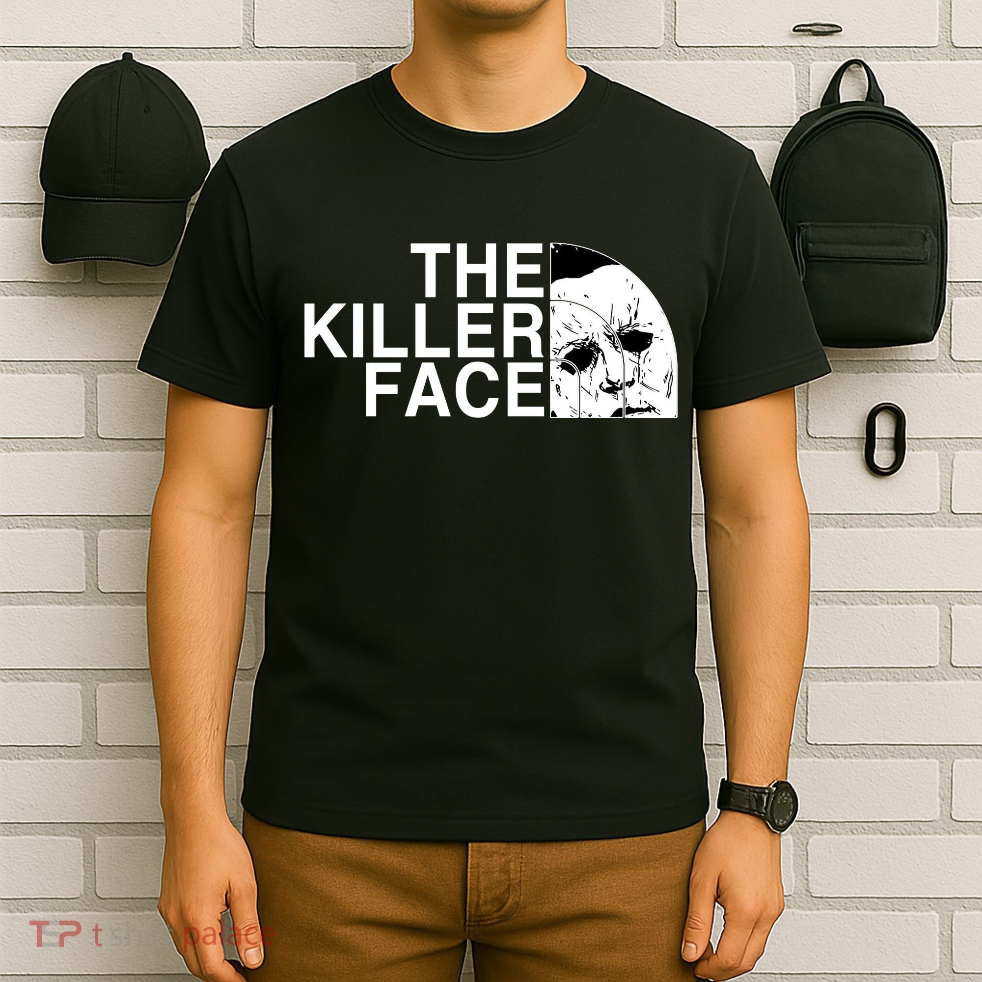 The Killer Face Horror Scary Character Halloween Costume T-Shirt