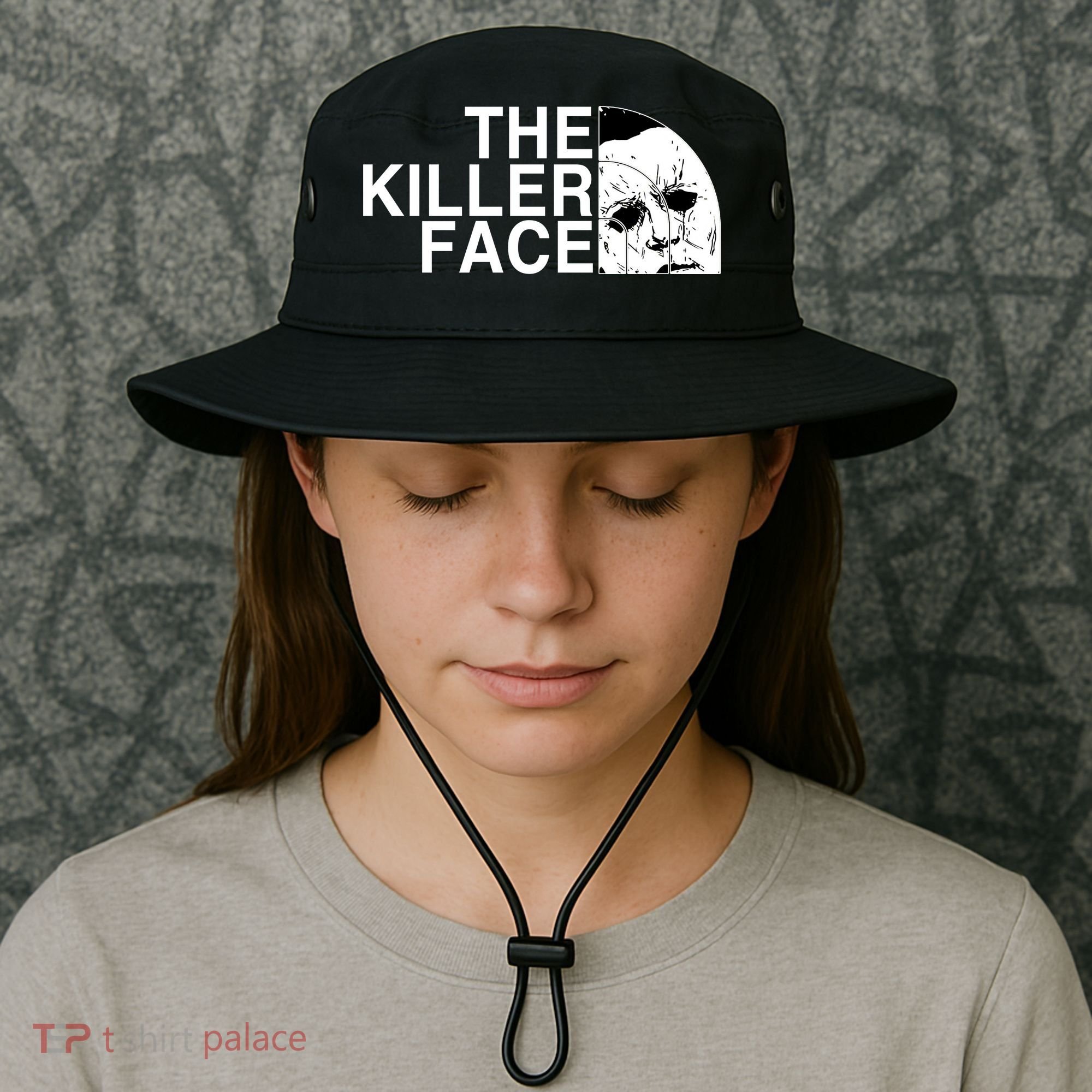 The Killer Face Horror Scary Character Halloween Costume Bucket Hat