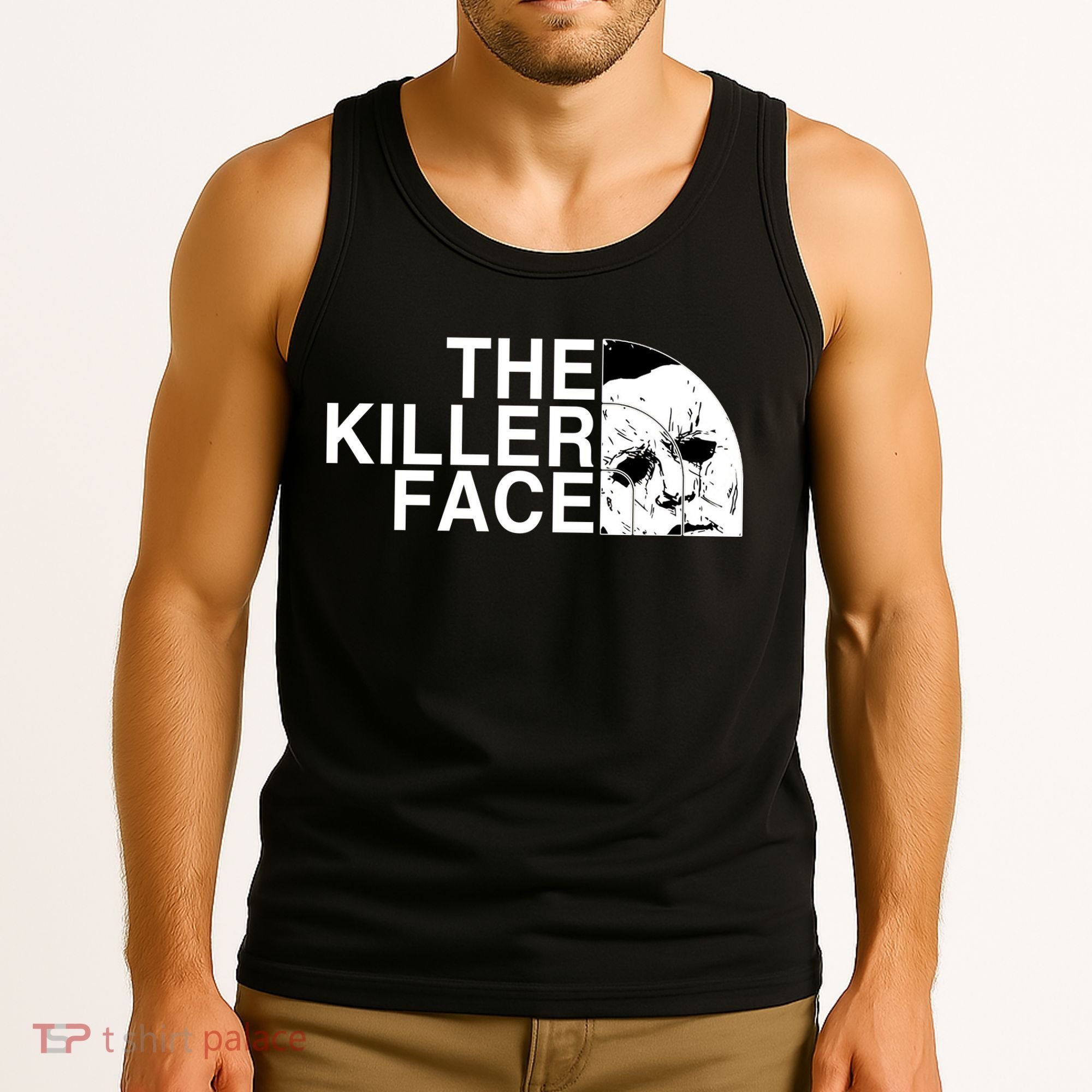 The Killer Face Horror Scary Character Halloween Costume Tank Top