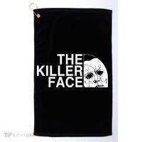 The Killer Face Horror Scary Character Halloween Costume Golf Towel thumb 0