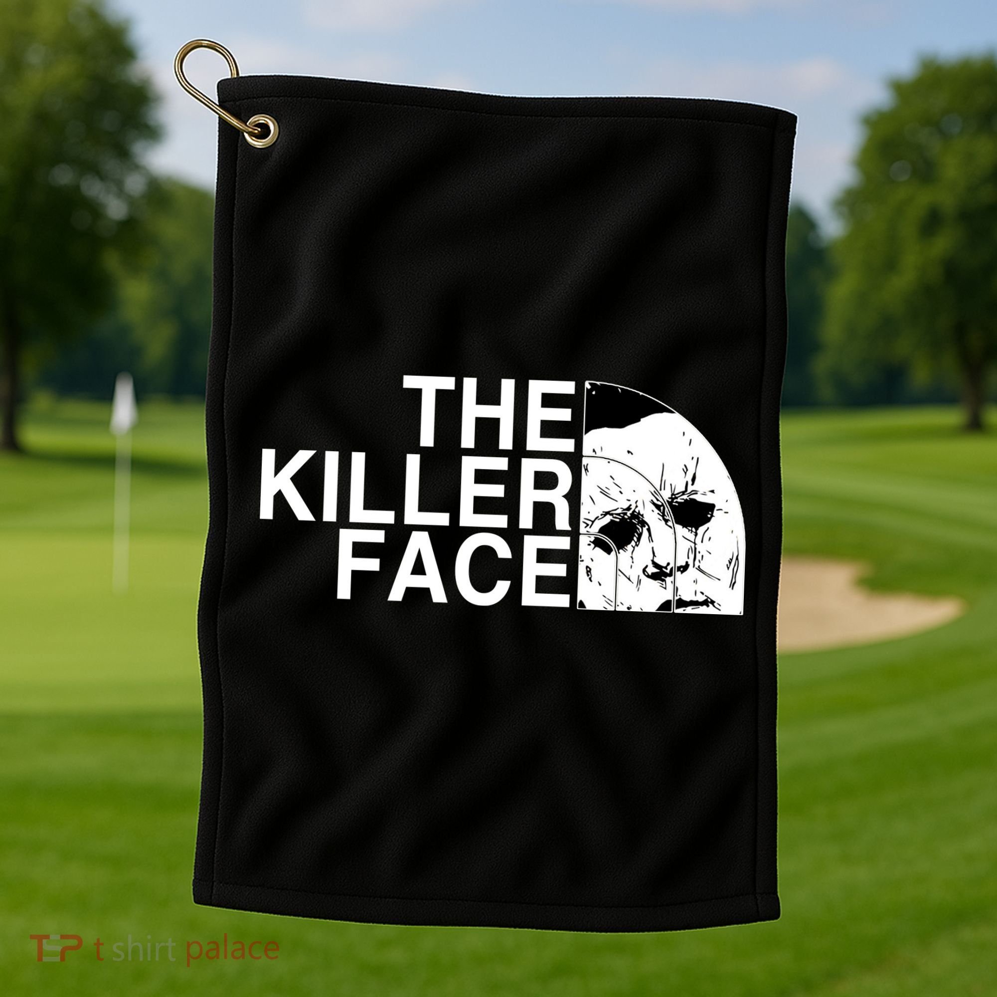 The Killer Face Horror Scary Character Halloween Costume Golf Towel