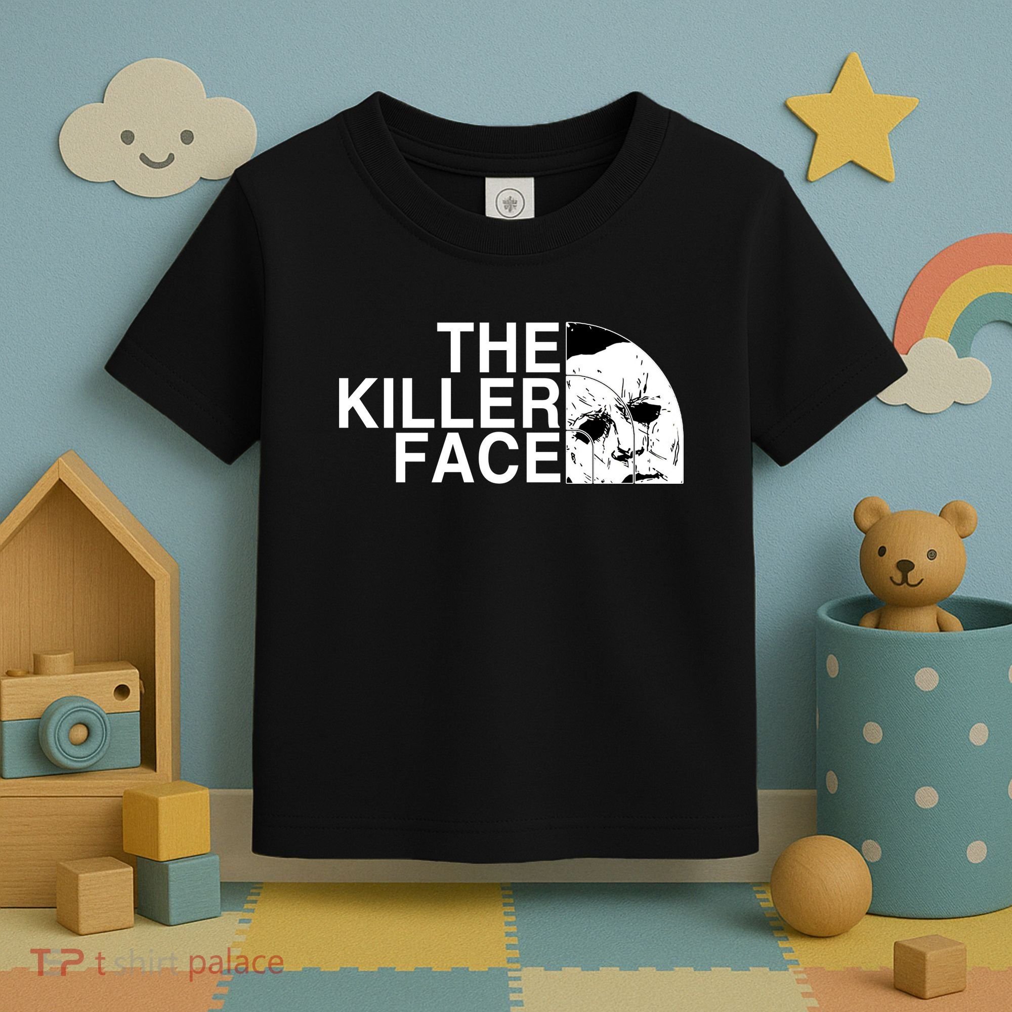The Killer Face Horror Scary Character Halloween Costume Toddler T-Shirt