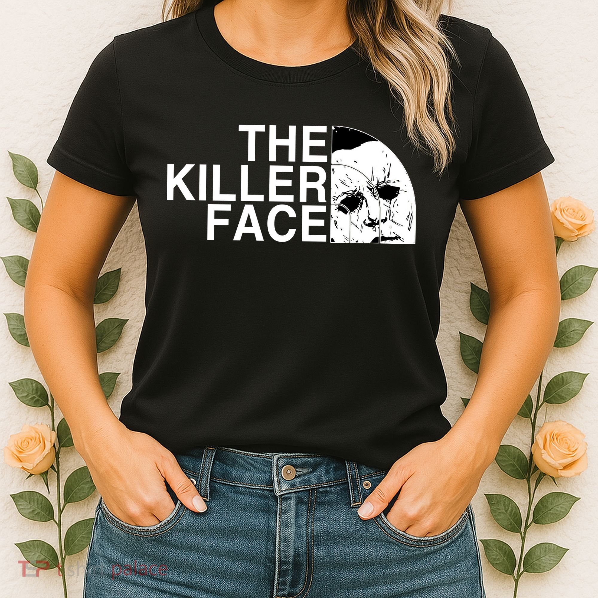 The Killer Face Horror Scary Character Halloween Costume Women's T-Shirt