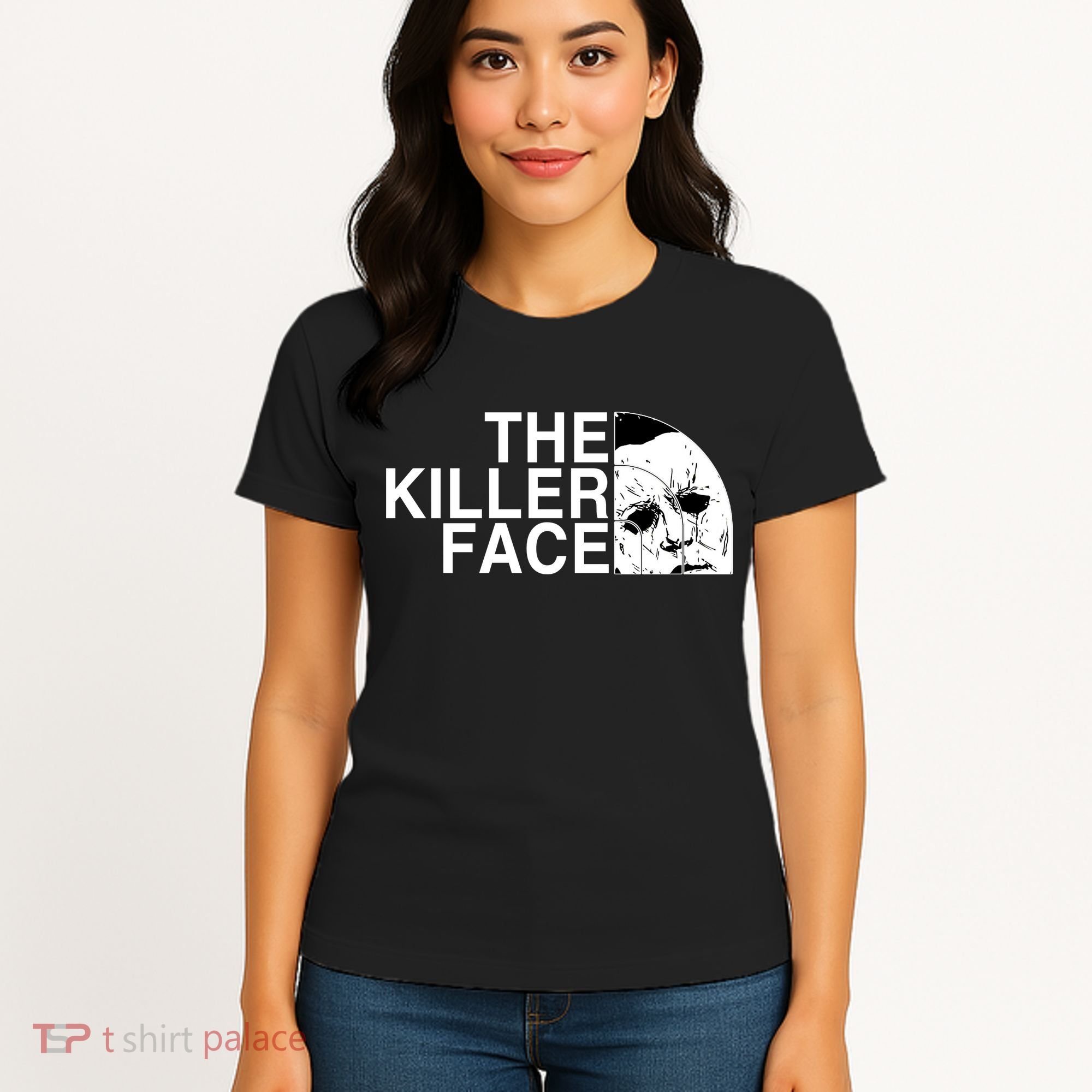The Killer Face Horror Scary Character Halloween Costume Women's T-Shirt