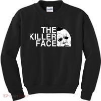 The Killer Face Horror Scary Character Halloween Costume Kids Sweatshirt thumb 0