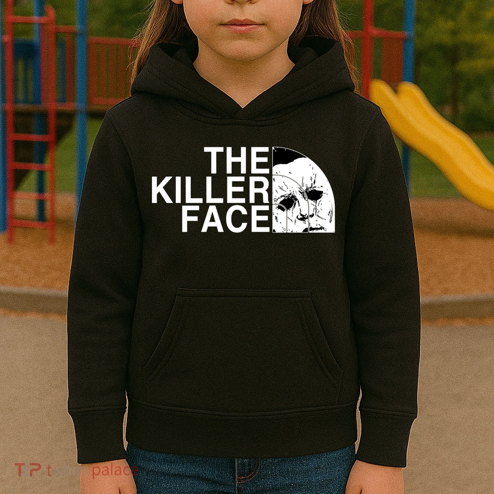 The Killer Face Horror Scary Character Halloween Costume Kids Hoodie