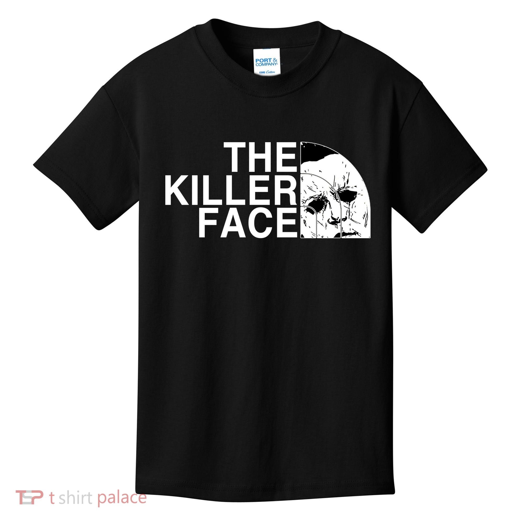 The Killer Face Horror Scary Character Halloween Costume Kids T-Shirt