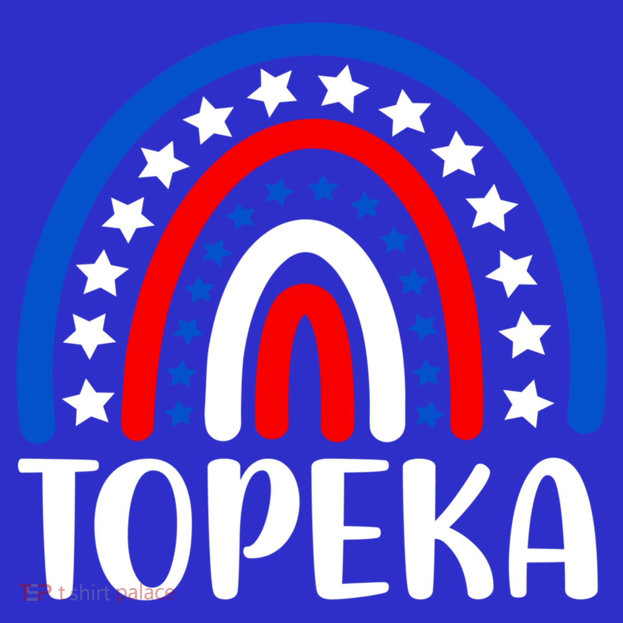 Topeka Kansas Gift I Love Topeka Kansas Usa Gift T-Shirt