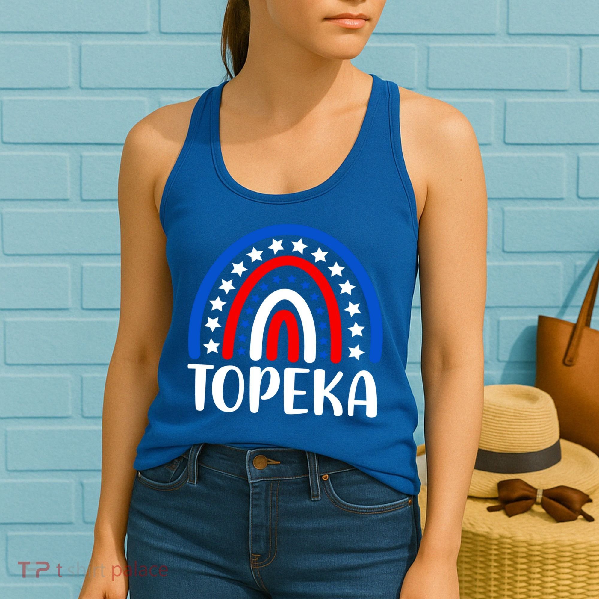 Topeka Kansas Gift I Love Topeka Kansas Usa Gift Women's Tank Top