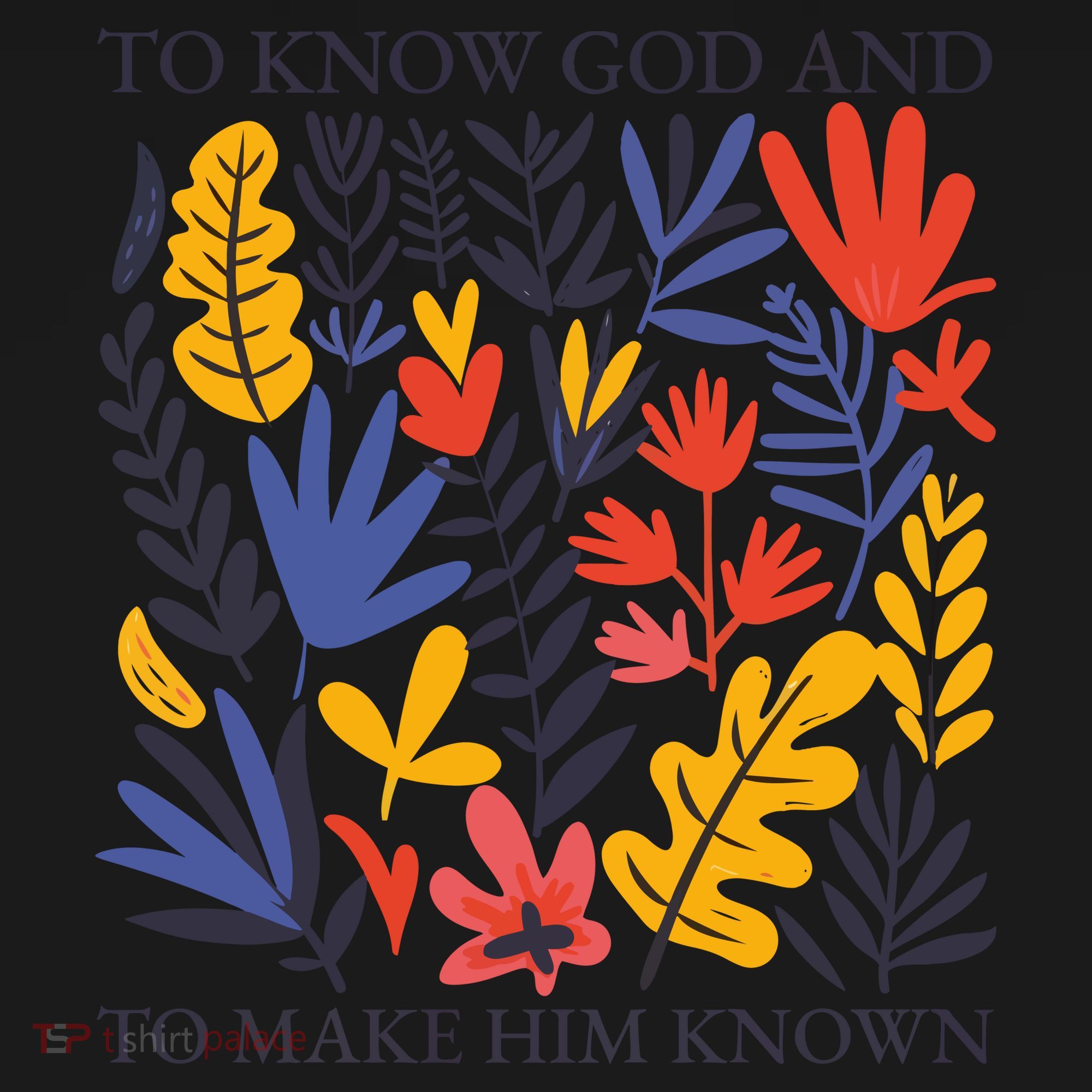 To Know God And Make Him Known Retro Flower Floral Coaster