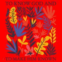 To Know God And Make Him Known Retro Flower Floral Santa Hat thumb 1