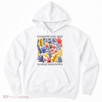To Know God And Make Him Known Retro Flower Floral Hoodie thumb 0