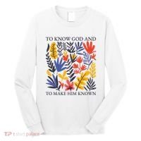 To Know God And Make Him Known Retro Flower Floral Long Sleeve Shirt thumb 0