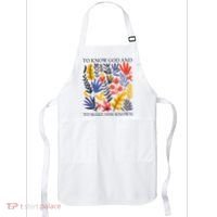 To Know God And Make Him Known Retro Flower Floral Apron thumb 0