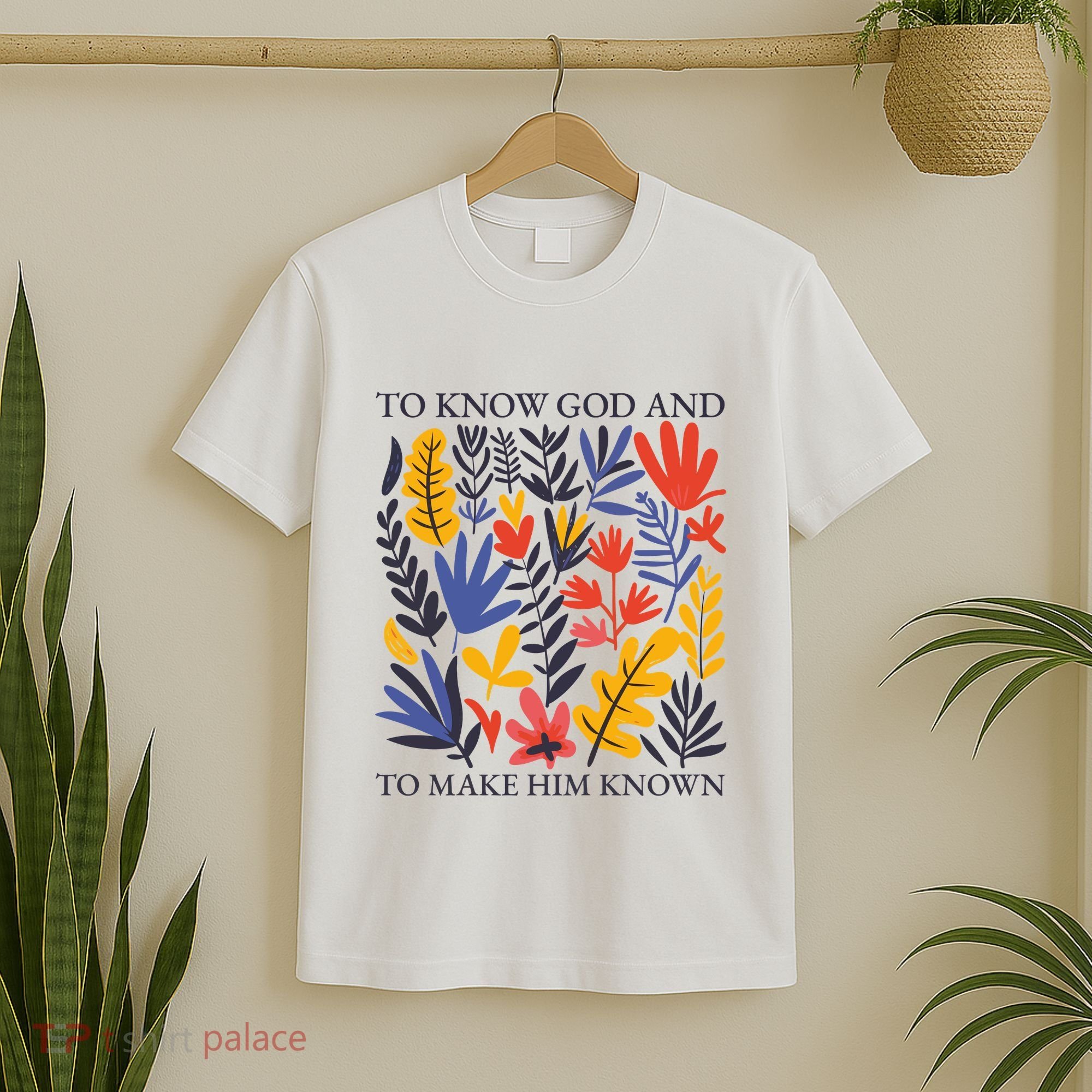 To Know God And Make Him Known Retro Flower Floral T-Shirt