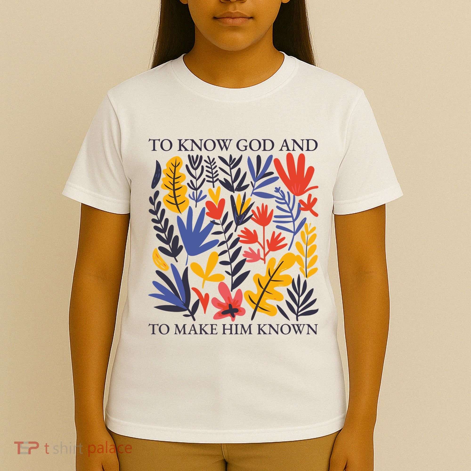 To Know God And Make Him Known Retro Flower Floral T-Shirt