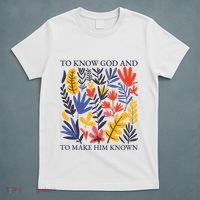 To Know God And Make Him Known Retro Flower Floral T-Shirt thumb 5