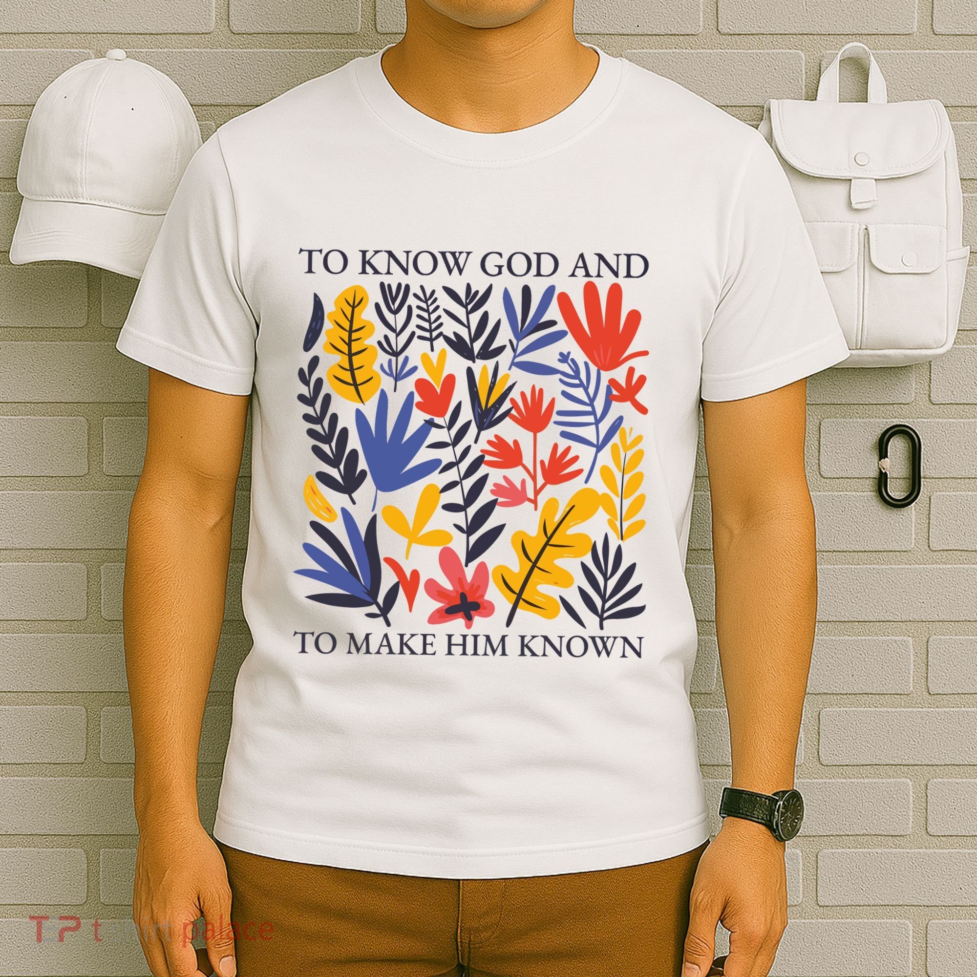 To Know God And Make Him Known Retro Flower Floral T-Shirt