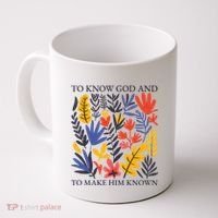 To Know God And Make Him Known Retro Flower Floral Coffee Mug thumb 0