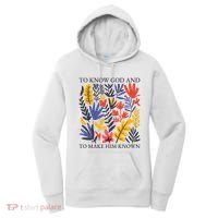 To Know God And Make Him Known Retro Flower Floral Women's Hoodie thumb 0