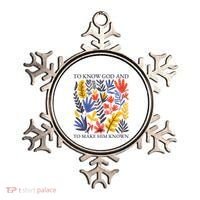 To Know God And Make Him Known Retro Flower Floral Ornament thumb 0