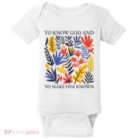 To Know God And Make Him Known Retro Flower Floral Baby Bodysuit thumb 0