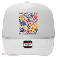 To Know God And Make Him Known Retro Flower Floral Hat thumb 0
