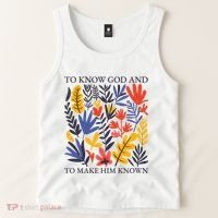 To Know God And Make Him Known Retro Flower Floral Tank Top thumb 2