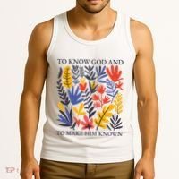 To Know God And Make Him Known Retro Flower Floral Tank Top thumb 3