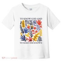 To Know God And Make Him Known Retro Flower Floral Toddler T-Shirt thumb 0