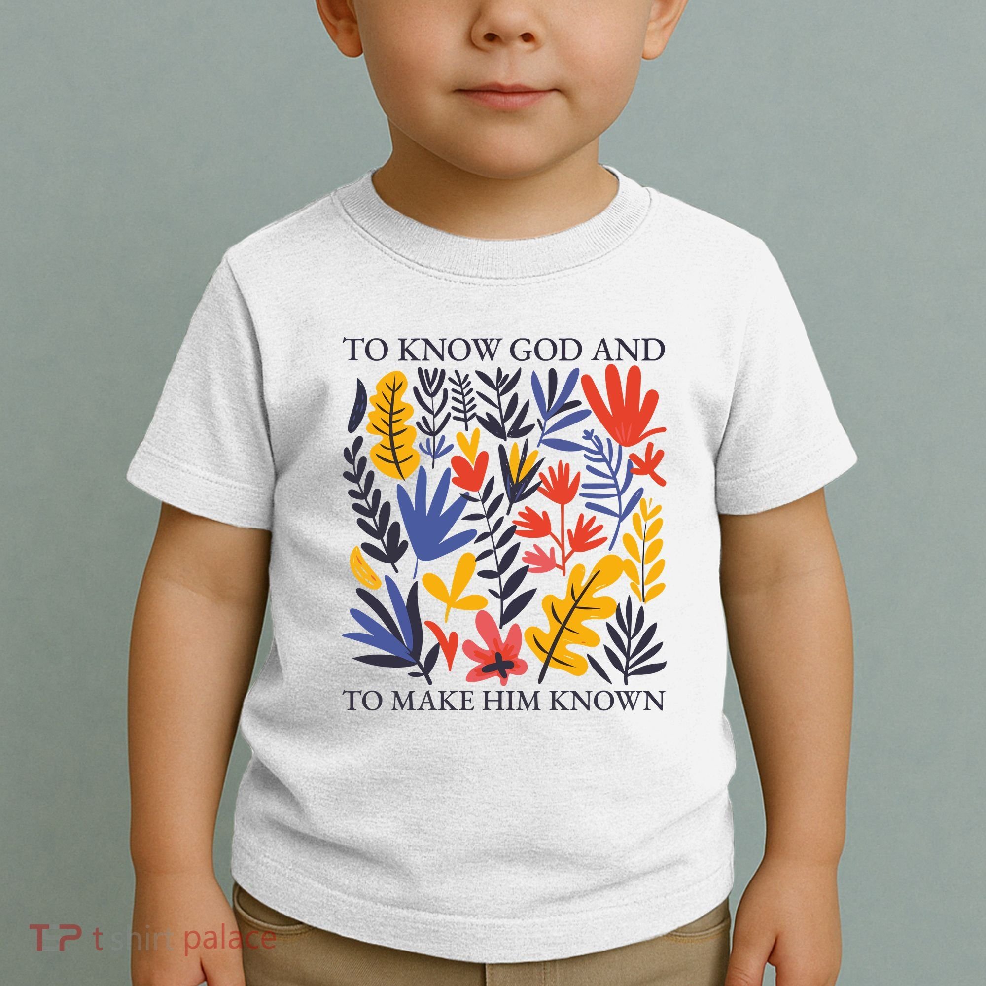 To Know God And Make Him Known Retro Flower Floral Toddler T-Shirt