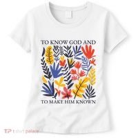 To Know God And Make Him Known Retro Flower Floral Women's T-Shirt thumb 0