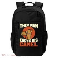 This Knows His Camels Gift Dromedary Dessert Camel Funny Gift Backpack thumb 0