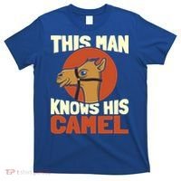 This Knows His Camels Gift Dromedary Dessert Camel Funny Gift T-Shirt thumb 0