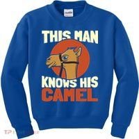 This Knows His Camels Gift Dromedary Dessert Camel Funny Gift Kids Sweatshirt thumb 0