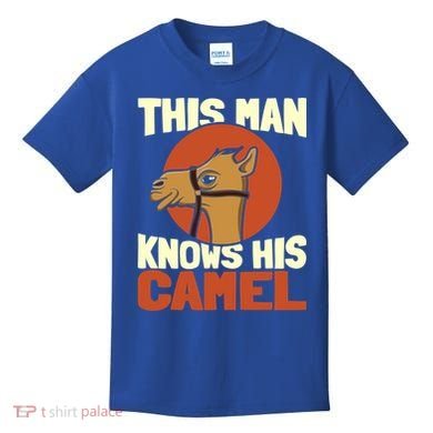 This Knows His Camels Gift Dromedary Dessert Camel Funny Gift Kids T-Shirt