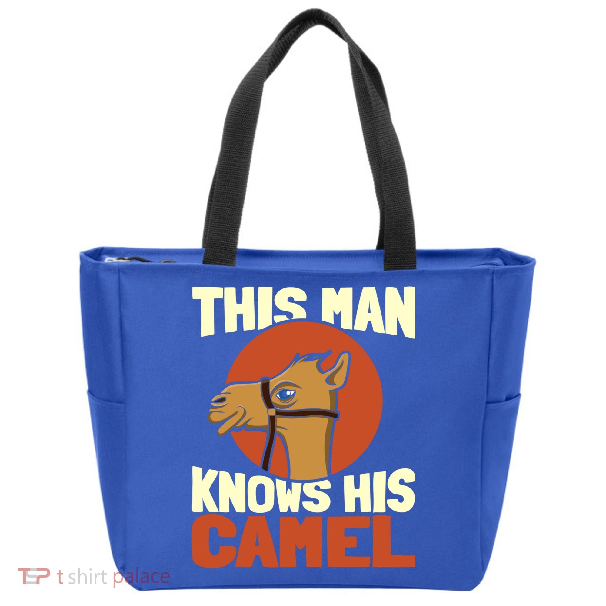 This Knows His Camels Gift Dromedary Dessert Camel Funny Gift Tote Bag