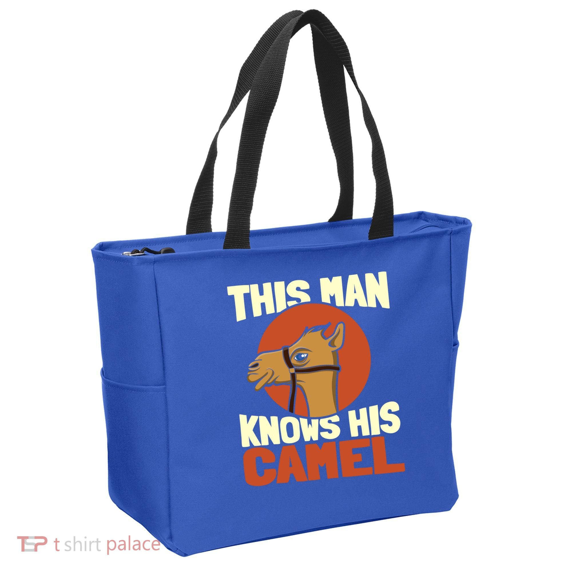 This Knows His Camels Gift Dromedary Dessert Camel Funny Gift Tote Bag